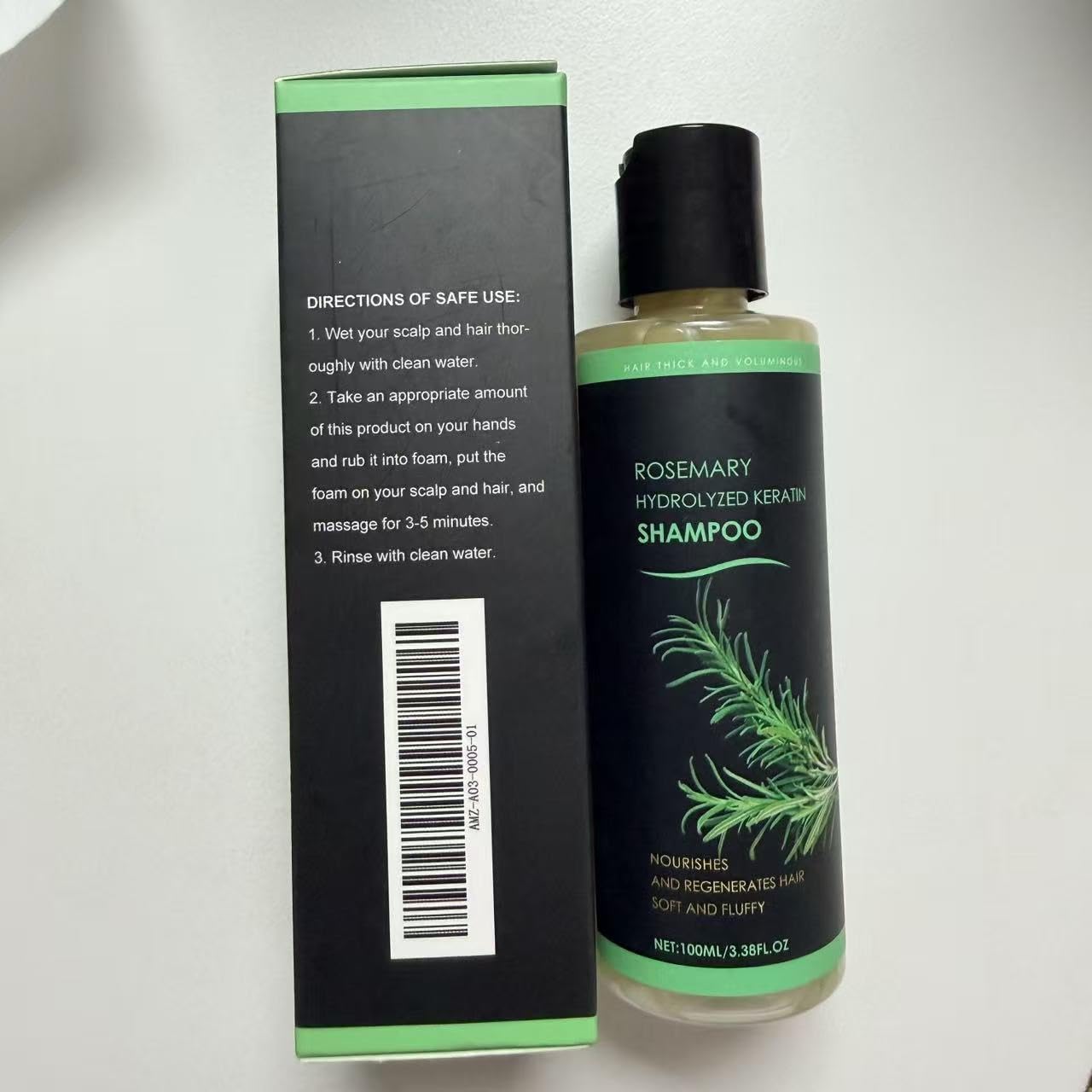 Rosemary Hair Growth Shampoo,Nourishes and Regenerates Hair for Thinning Hair & Hair Loss for Women and Men-100ML