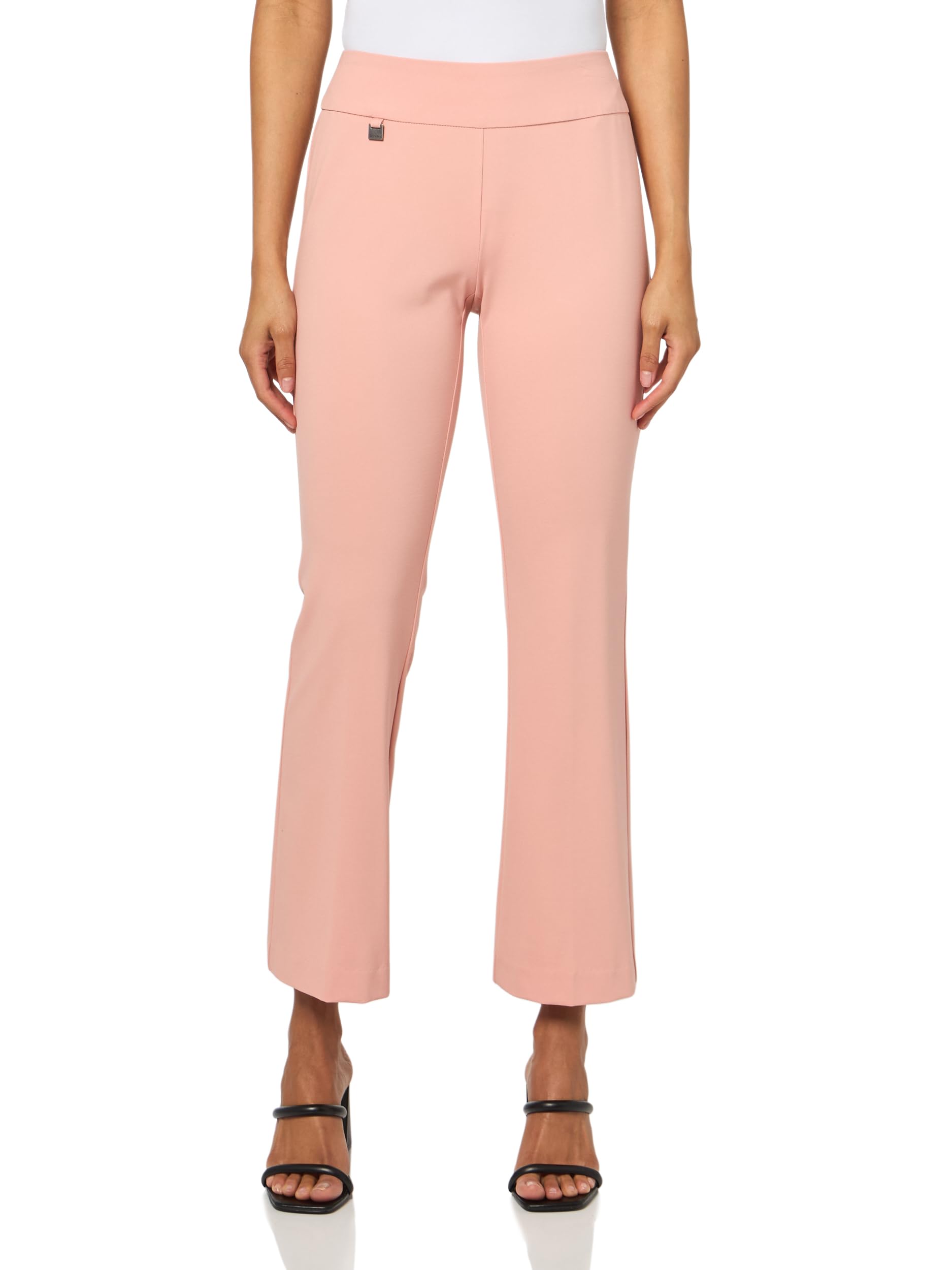 SLIM-SATION Wide Band Elastic Waist Pull On Flare Leg Pant