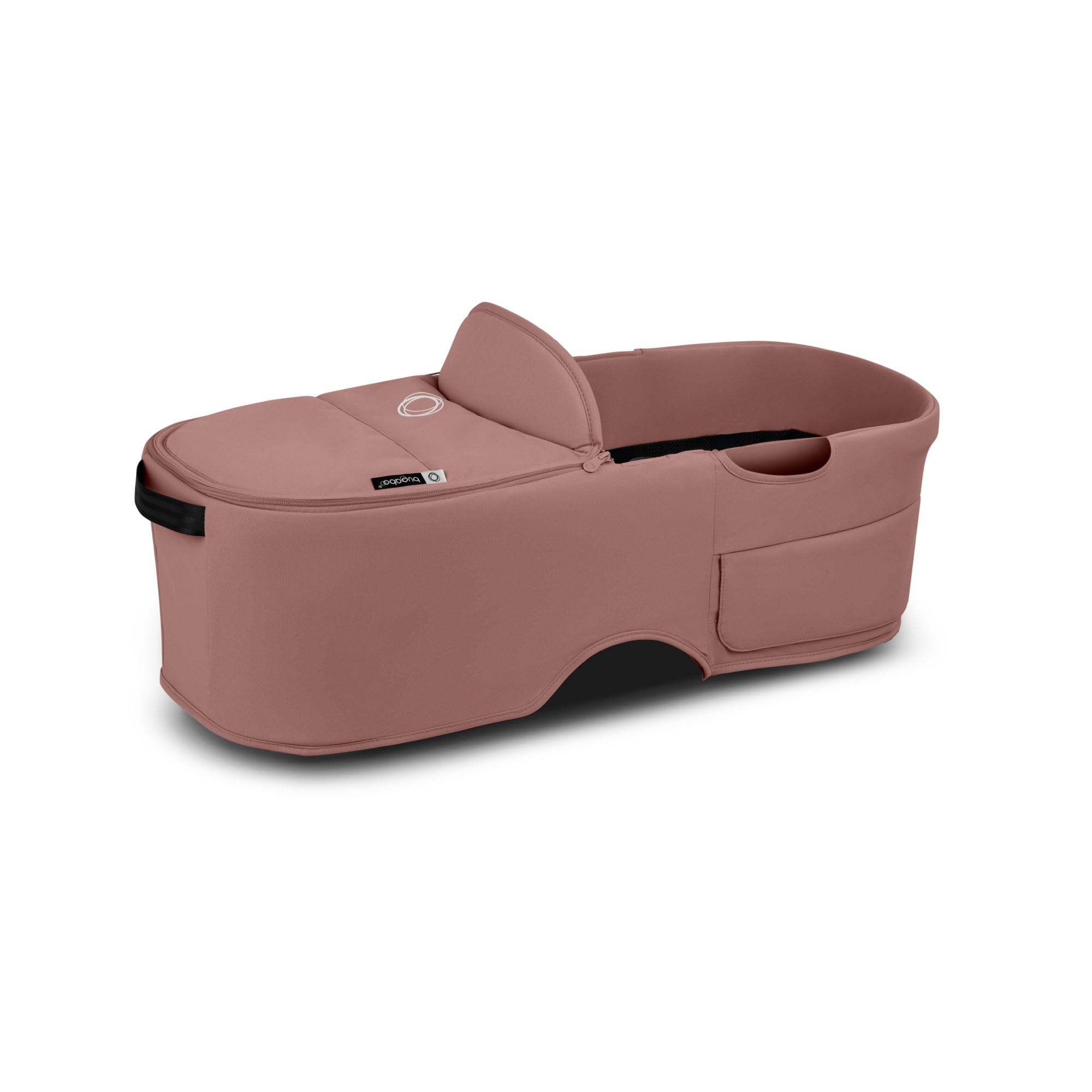 Bugaboo Capazo Dragonfly, con Colchón Ventilado y Protector, Plegado fácil con una Mano con capazo o Silla, Compatible con el Carrito Urbano Dragonfly, Dusty Pink