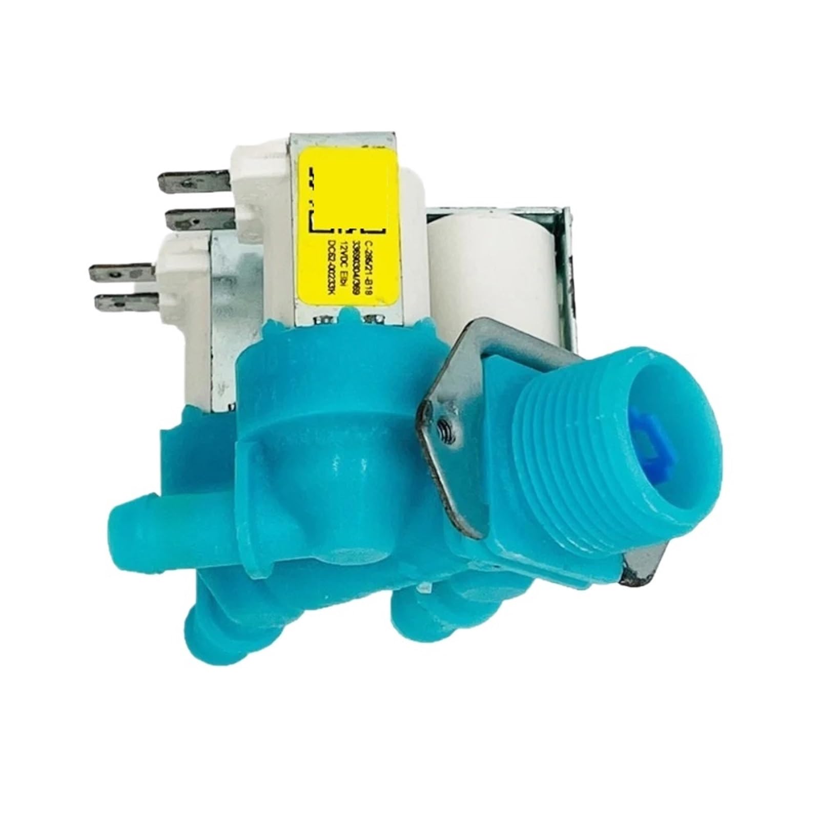 Elettrovalvola Ingresso Acqua, DC62-00233K C-286/21-B18 | Componente sostitutivo for il controllo della presa dell'acqua elettrica della lavatrice 12VDC