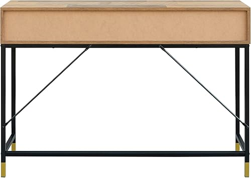 Miniatura 4 de GIA Home Furniture Series - Mesa de consola de mediados de siglo, cajones hechos a mano, escritorio de madera para computadora instalado, acabado de