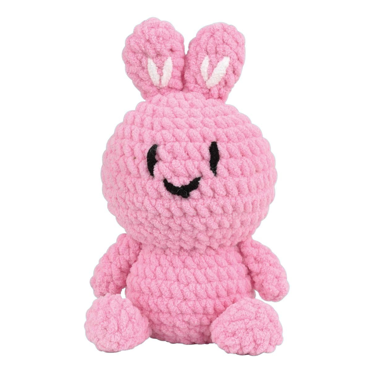 KNITTY CRITTERS – Hello Softie – Bella Bunny| Beginner-Friendly Crochet Craft Kit with Recycled Yarn