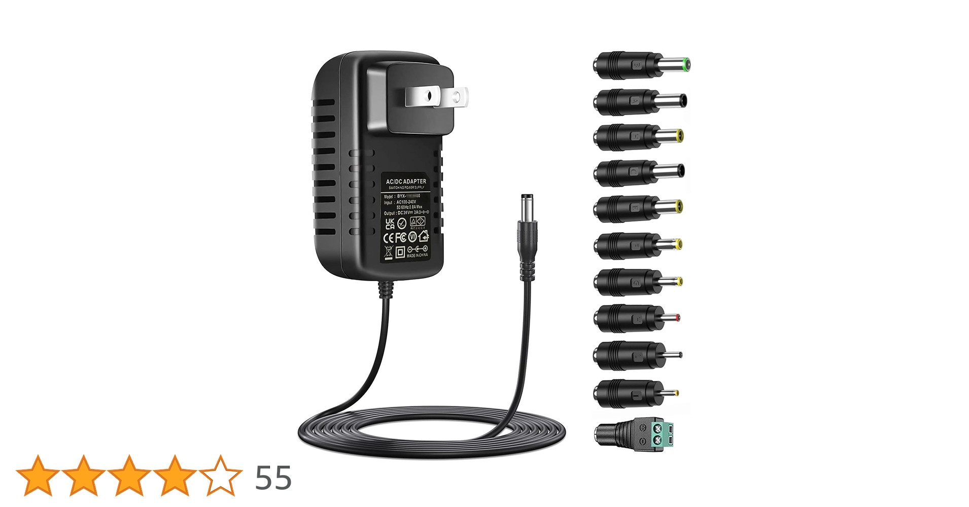 【徳光さま専用】MB16AC Amazon | 「11変換ジャック付き」汎用24V ACアダプター DC24V 2A