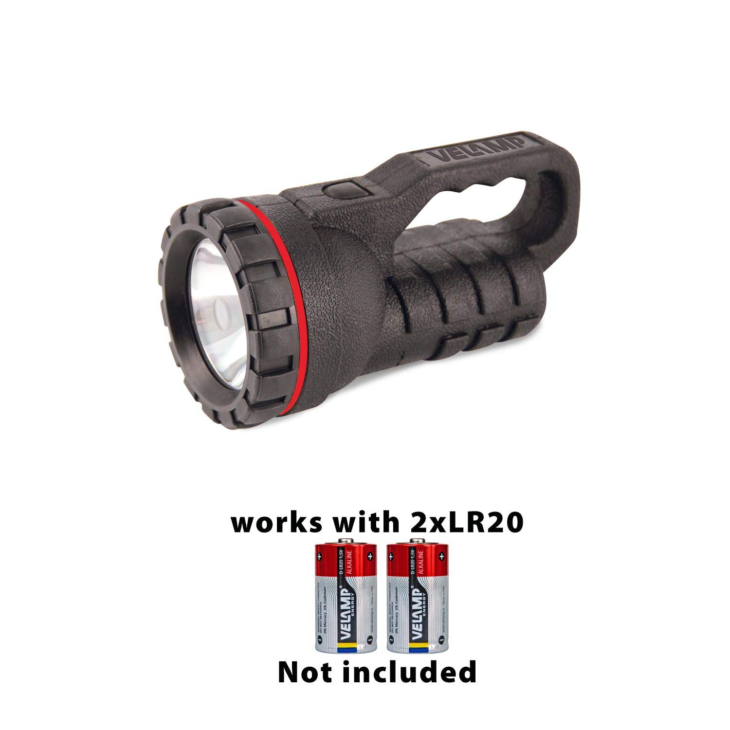 LED-handlamp FARO RUBBER met maximaal 35 lumen, 0,5W van natuurlijk