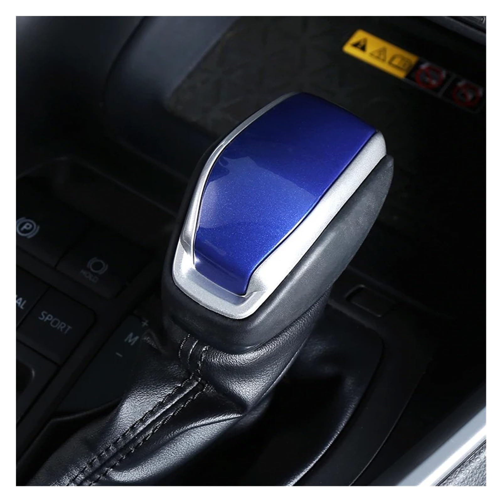 Xexjhqq Blue With Red Gear Stick Knob For Toyota For Xa50 For Camry 2022-2025 Car Gear Shift Knob Head Cover Trim(Blue With Red)