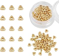 Vista 37 de Cuentas espaciadoras redondas bañadas en oro de 14 quilates, 3x3 mm, 50 piezas para hacer joyas sin deslustre