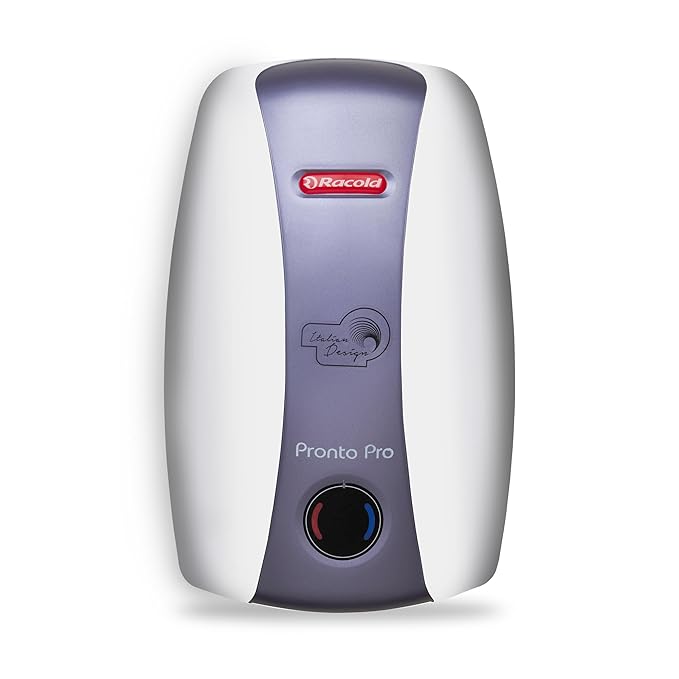 Racold Pronto Pro 3L 3KW Vertical Instant Water Heater (Geyser) | Faster Heating | Suitable for High Rise Buildings | Italian Design | 3 Levels of Safety | No Back Flow of water | Rust Proof Body
