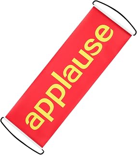 VOSAREA Automatic Retractable Applause Banner Fun Cheering Prop for Weddings Bachelorette Parties Birthday Celebrations and Small Theater Performances Applause Sign
