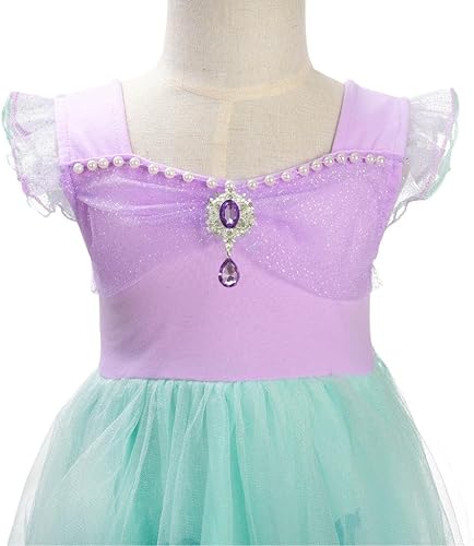 Miniatura 4 de Dressy Daisy - Disfraz de vestido de princesa para Halloween, falda elegante de tul, atuendo de verano para bebés y niñas pequeñas