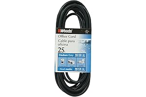 25Ft Extension Cord For Home And Office Use