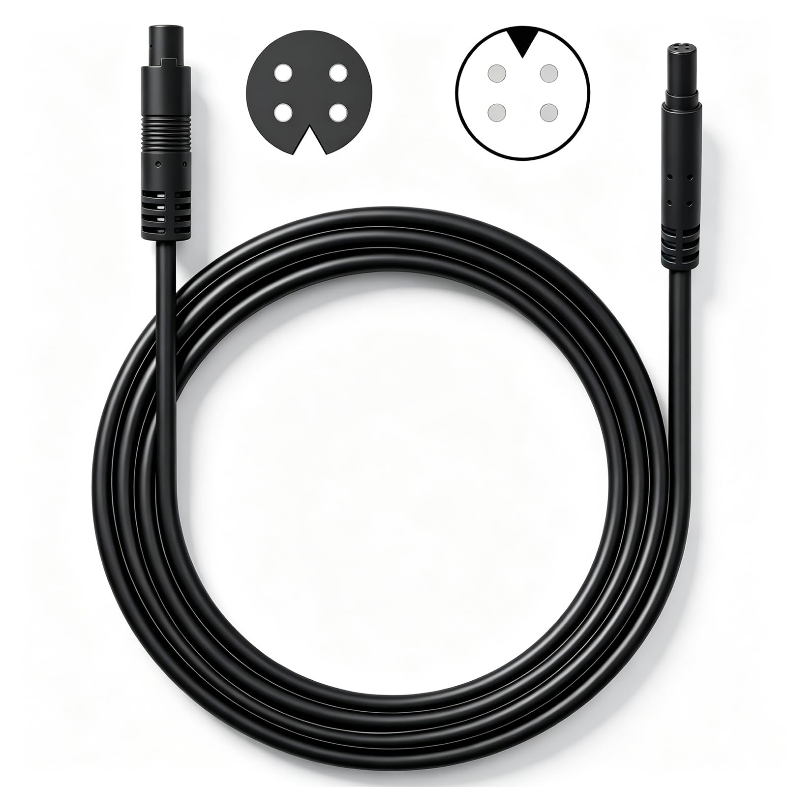 Aienxn 4 Pin 10FT Male to Female Backup Camera Extension Cable