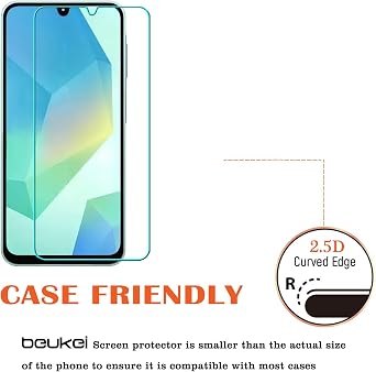 (3 Pack) Designed for Samsung Galaxy A16 5G / 4G Screen Protector Tempered Glass, 9H Hardness