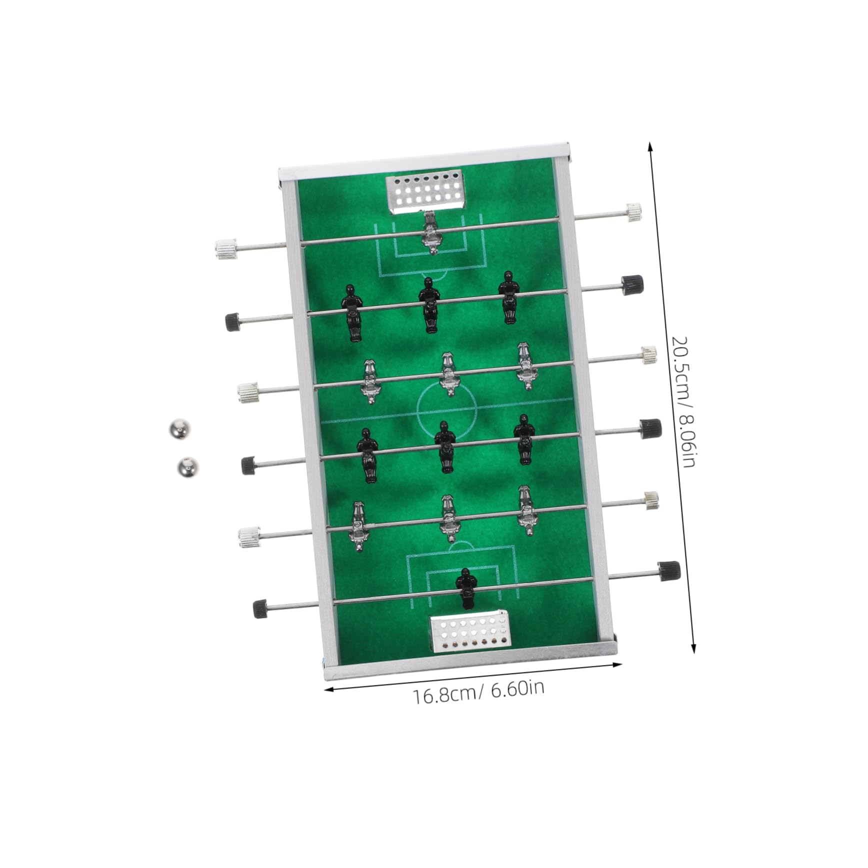 BESPORTBLE Mini Tabletop Soccer Football Game Interactive Family Fun Skill Development Compact Portable Foosball Machine