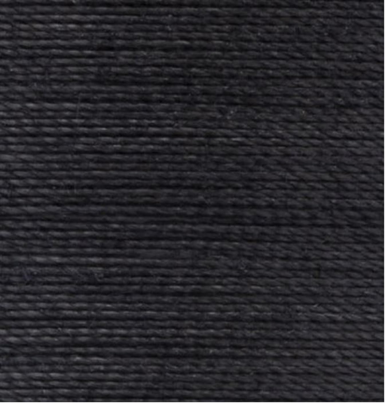 Coats & Clark Dual Duty All Purpose Sewing Thread 230A 400 Yards Each Spool 12 Pack Bundle with Bella's Crafts Needle Threaders (Black)