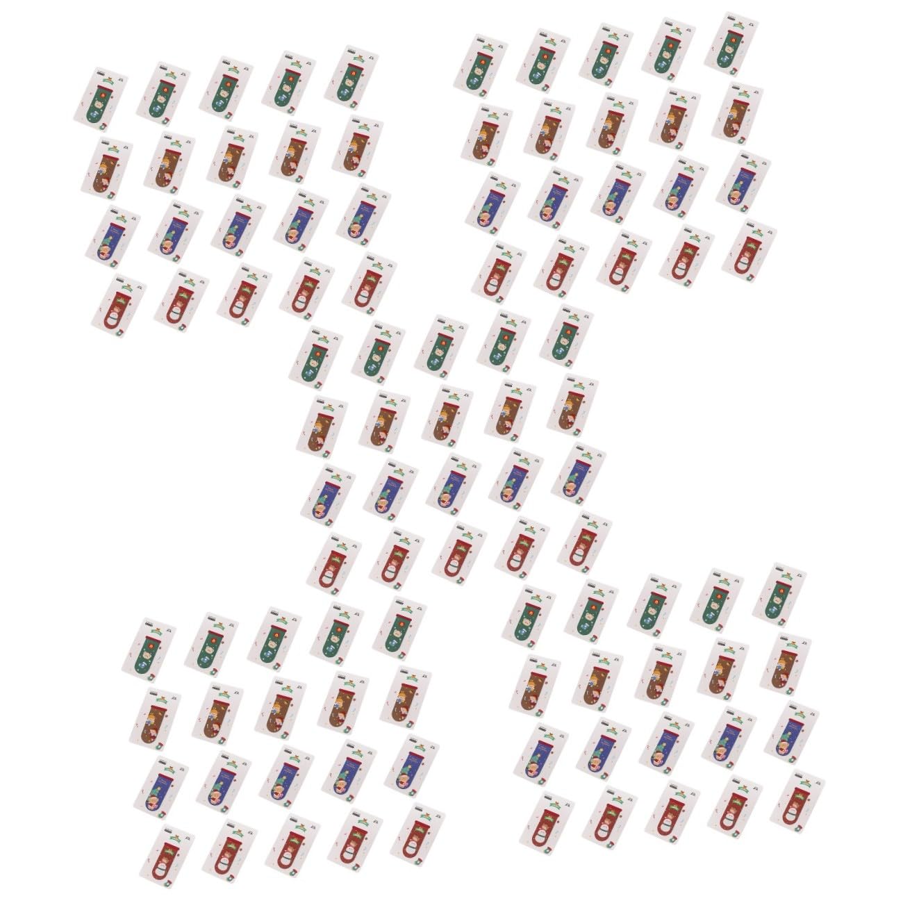 5 Ensembles Signets Magnétiques De Noël Christmas Christmas Decorations Agrafes De Page D'aimant Marqueurs De Page Magnétiques De Noël Fournitures De Lecture 20 Pièces * 5