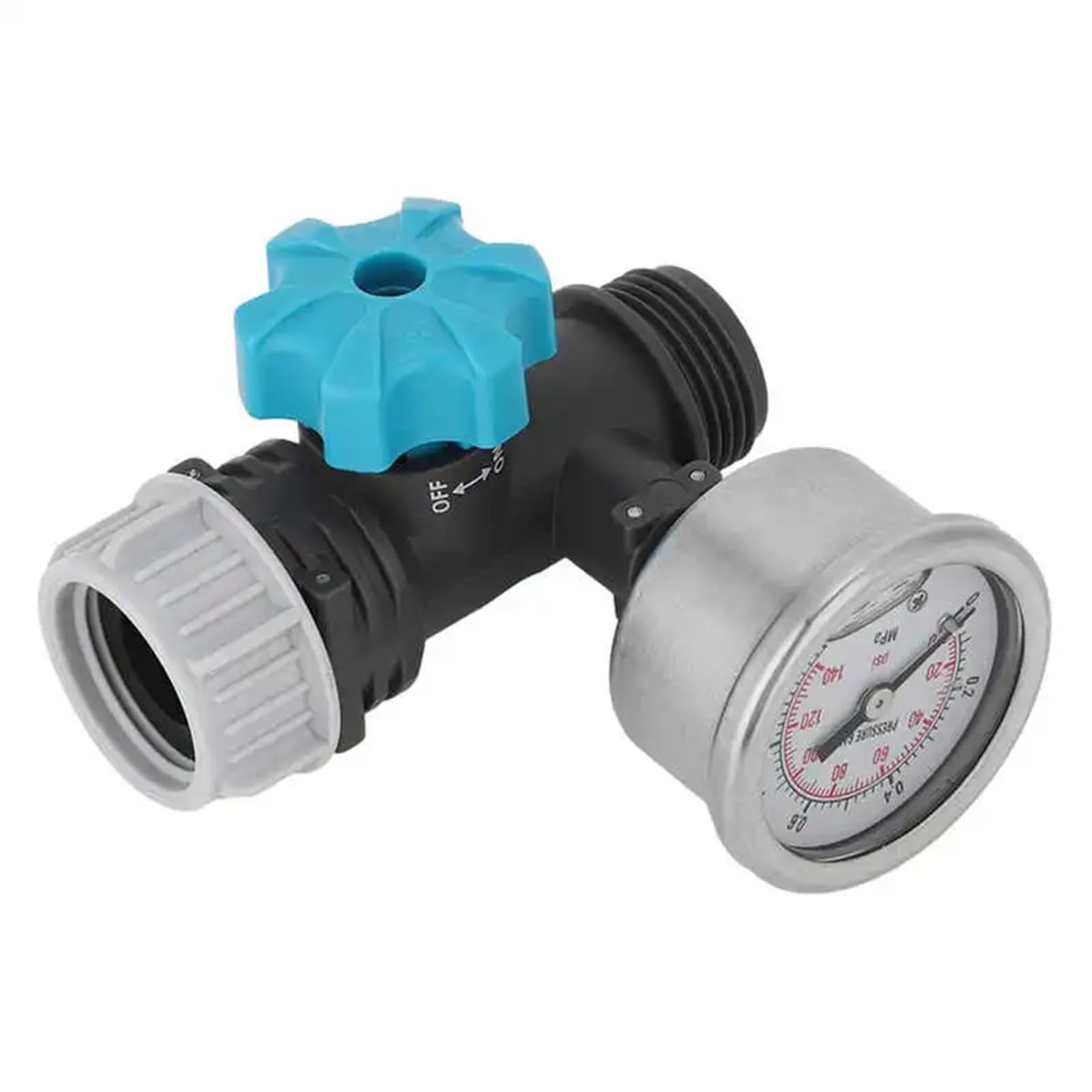 G3/10.2 cm regulowany regulator ciśnienia wody reduktor zaworu z manometrem szklarnia ogród redukcja