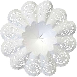 Walter Kunze GmbH Biedermeier-Puños (25 Unidades, Talla 9, diámetro, Color Blanco, Papel Laminado Resistente a la Humedad, Außendurchmesser: 20 cm