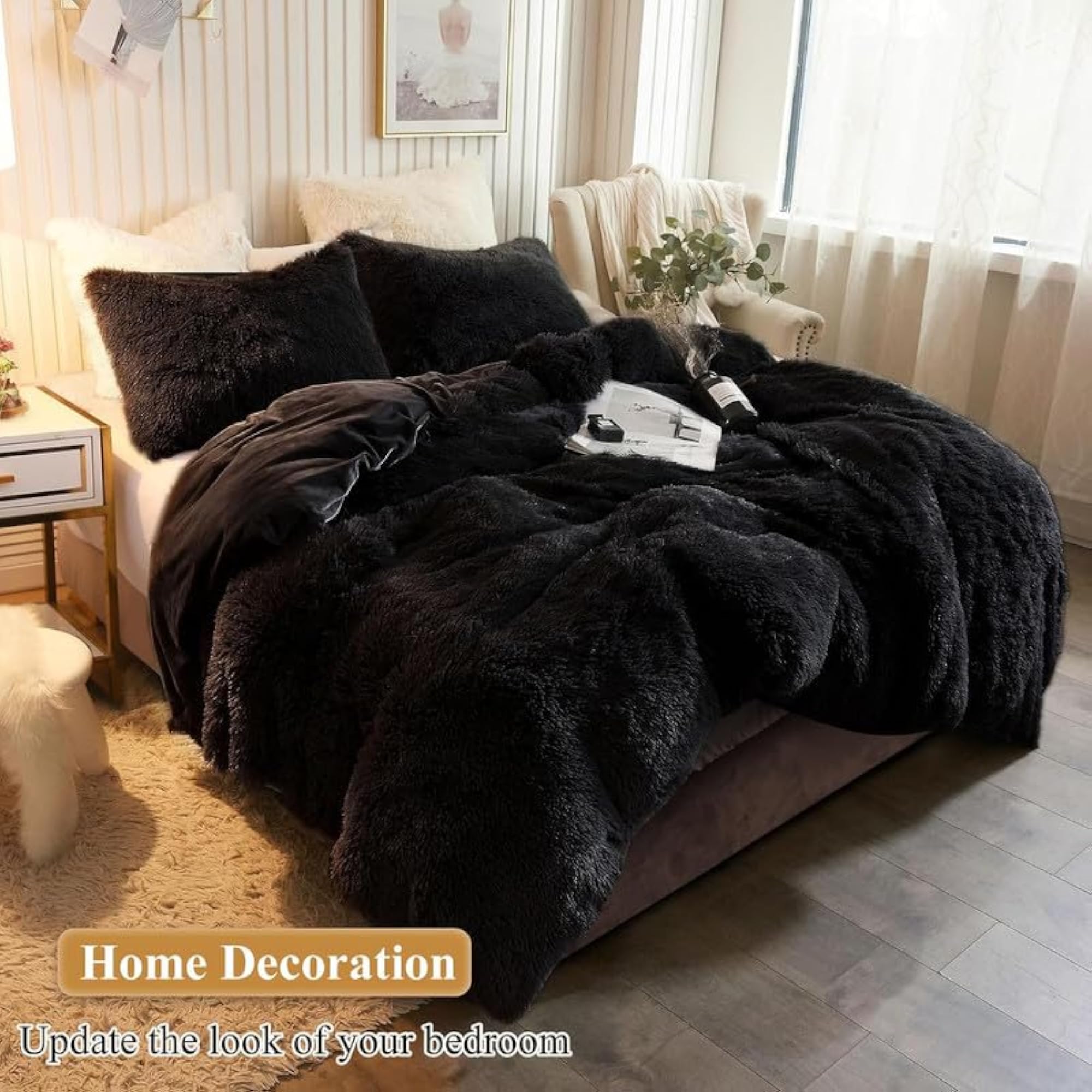 Faux Fur Cushion Cover Throw Pillowcase