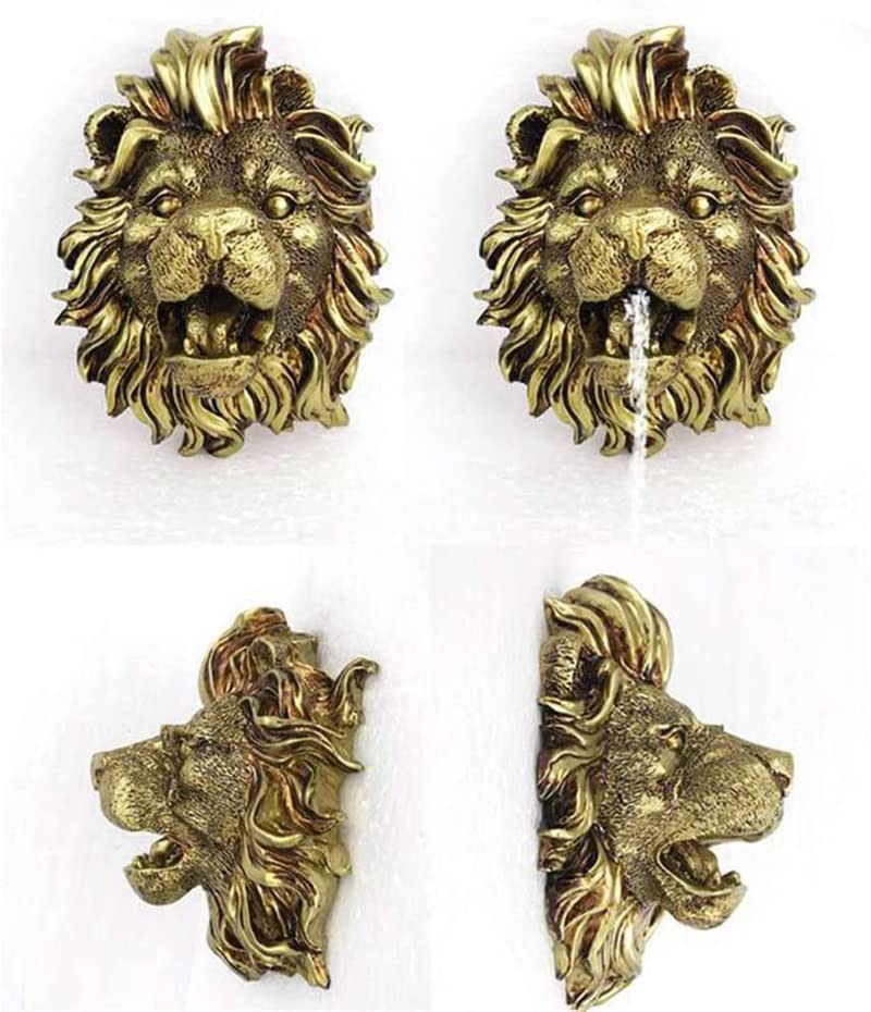 美品！⭐︎イタリア製⭐︎ライオンヘッド ゴールドバングル⭐︎ Amazon.co.jp: ライオンヘッド壁掛け 噴水噴霧器ノズルゴールデン