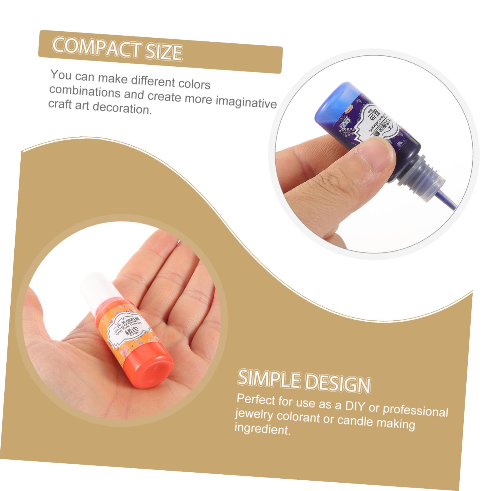 Operitacx 3 Sätze Epoxidharzpigment Für Rot Bastelfarbe Farbpigmente Kerzenherstellung Farbton Harzfarbe Diy-tool Flüssiges Harzpigment Epoxidharz-pigment Handwerksherstellung 10 Stück * 3