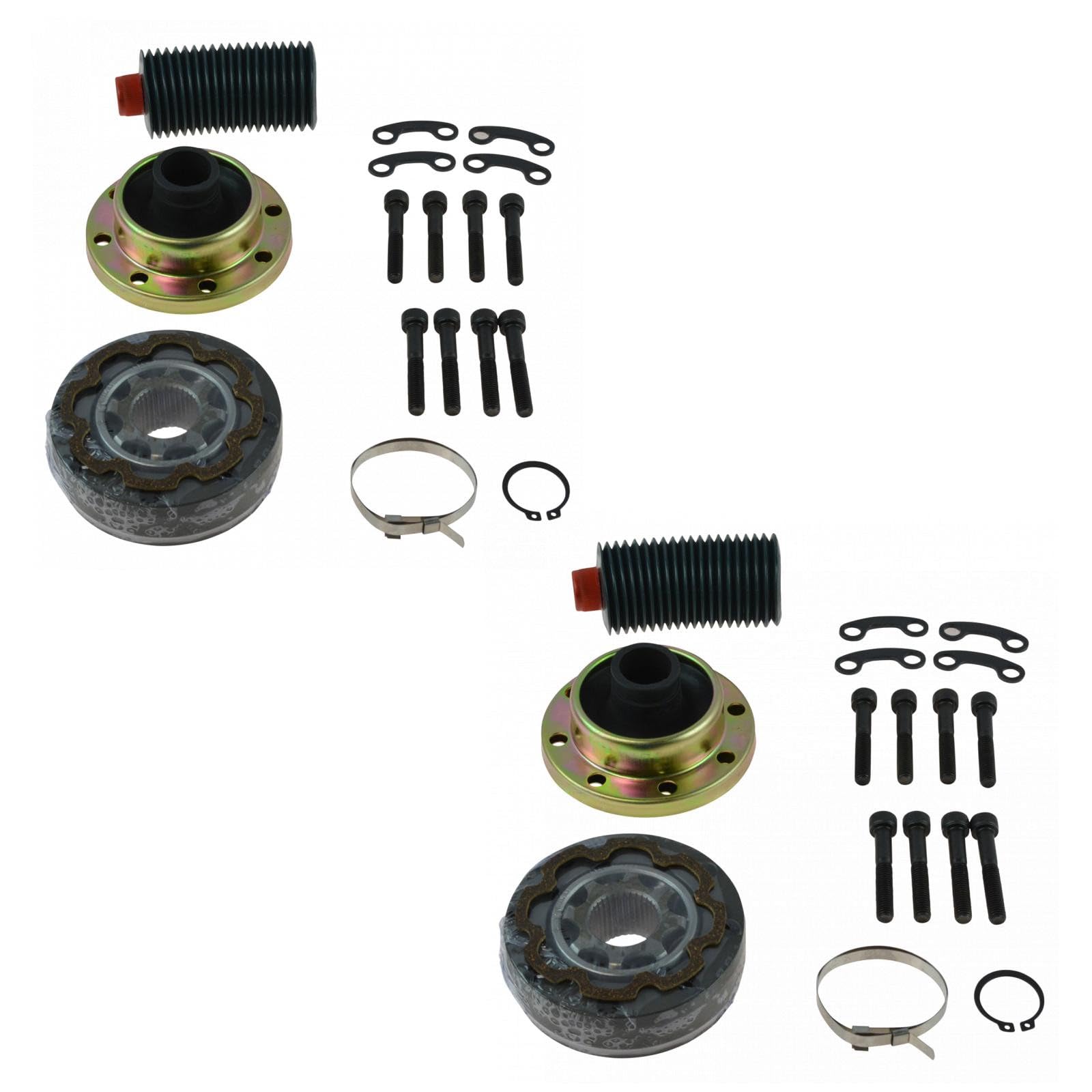 TRQ Rear CV Prop Drive Shaft Joint Rebuild Repair Set Compatible with 07-13 Jeep Wrangler JK