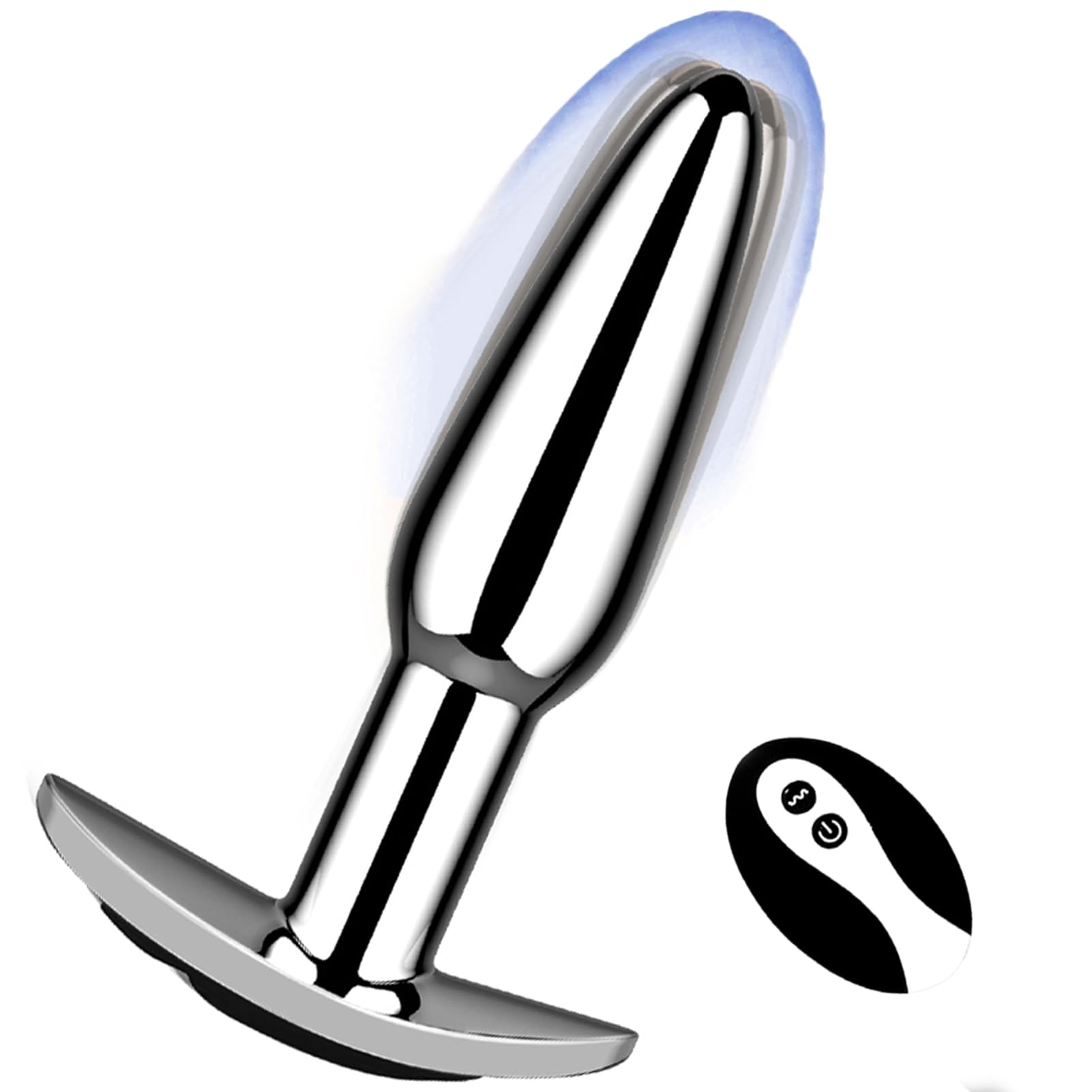 Vibrating Butt Plug Anal Vibrator with Remote Control and 10 Vibration Modes and Flared Base Wearable Vibrator Prostate