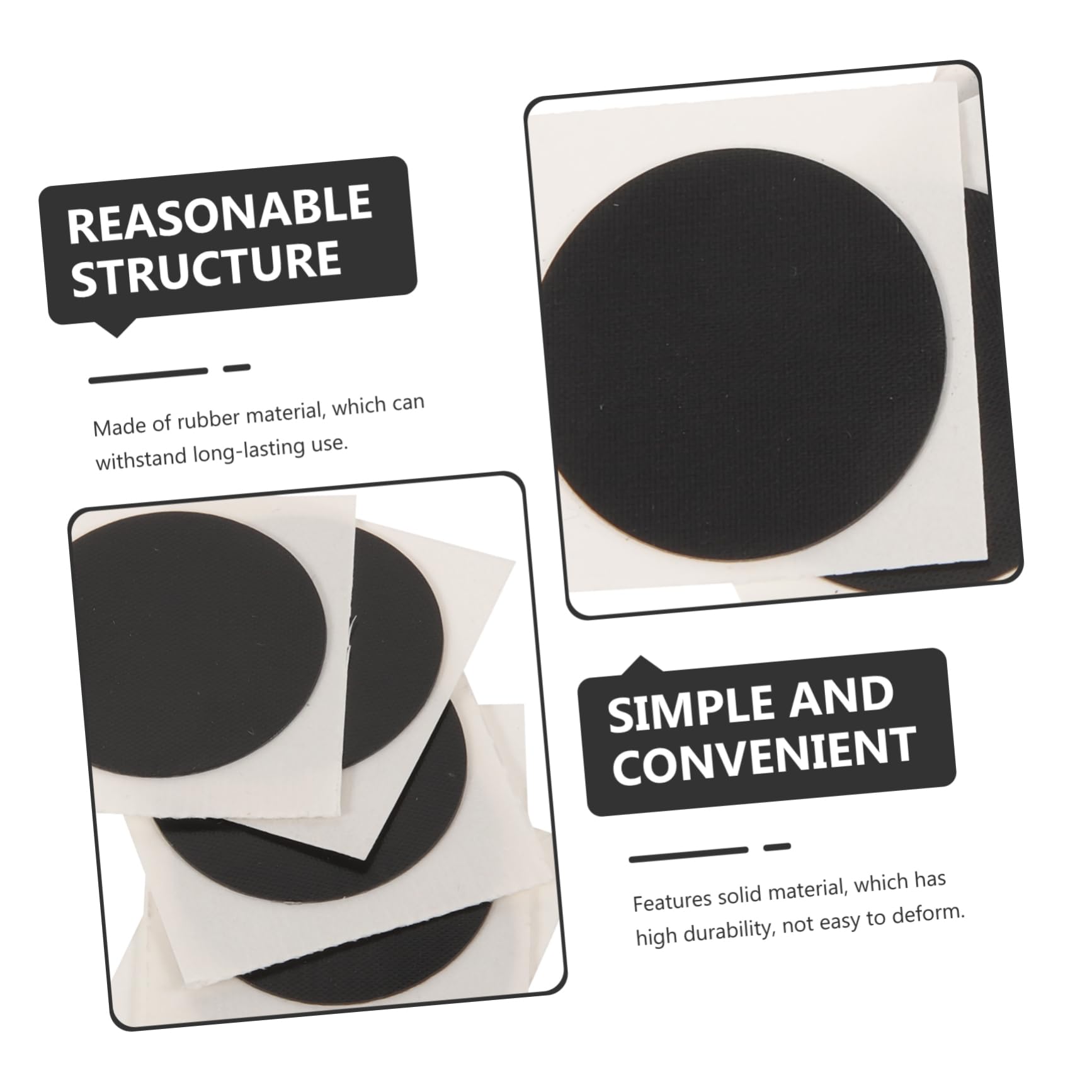 Parliky 10Pcs Self Adhesive Bike Tire Patch Kit Durable Repair Patches for All Bicycle Types Easy to Use Tubeless Tire Fix for Long Distance Riding