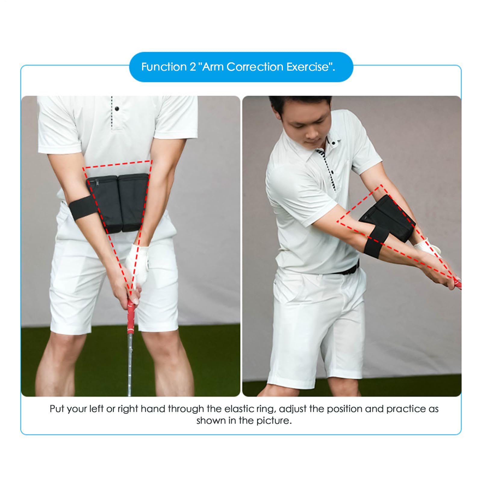 Przyrząd Do Treningu Swingu Golfowego Gadżety Do Korekty Postawy | Pas Biodrowy Do Ustawienia W Grze W Golfa Dla Dorosłych Młodzieży Mężczyzn Kobiet Sportowców Początkujących W Domu i na