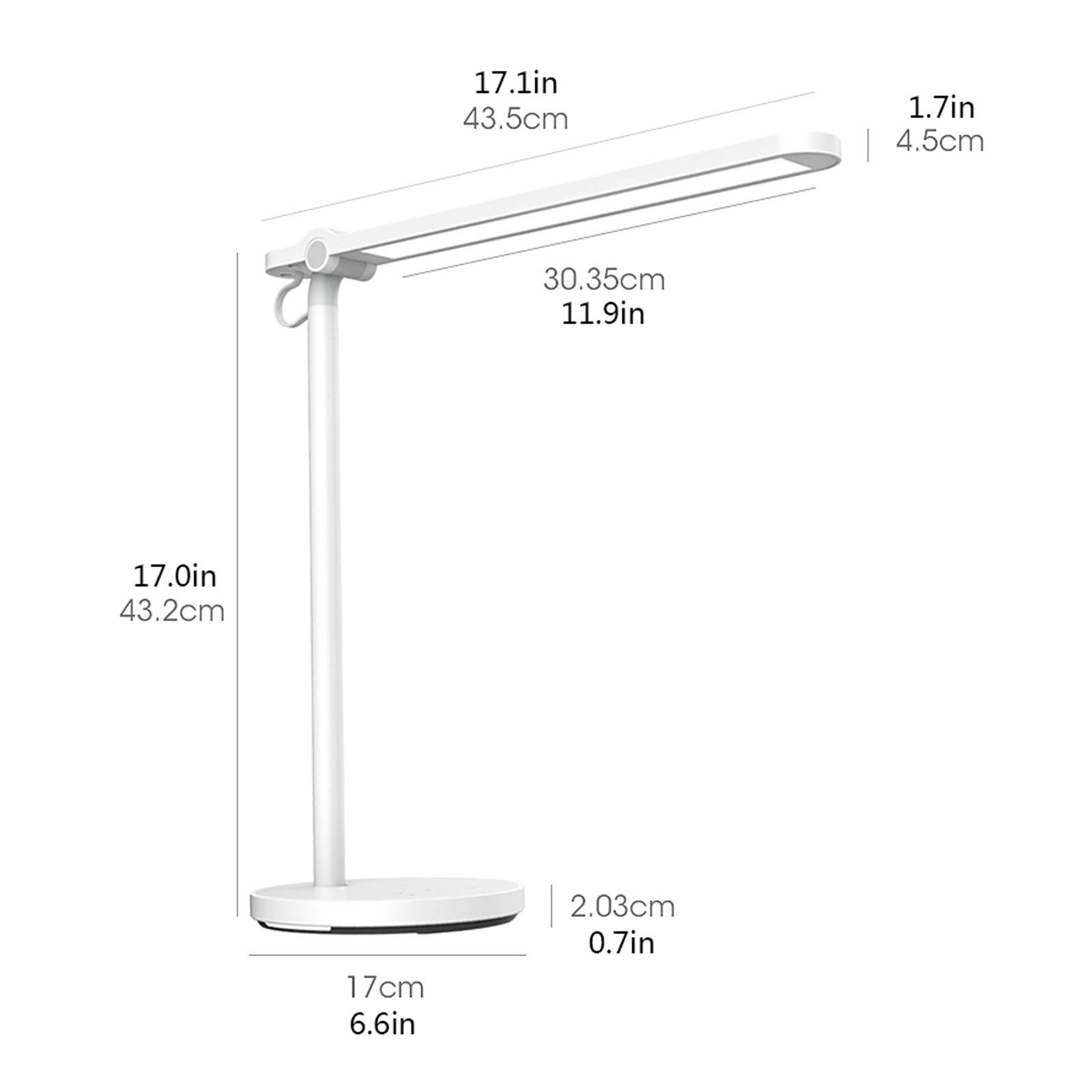 Lampada da scrivania a LED Lampada da tavolo LED 16W Stepless Dimming Touch Control Desk Lampada da tavolo, luce notturna, luce di lettura pieghevole moderna, temperatura di colore regolabile Lampade