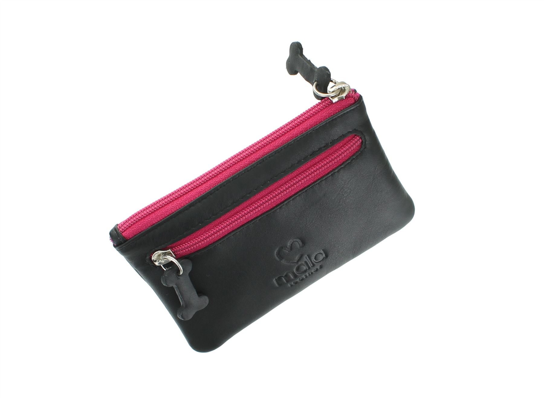 Porta Monete Bassotto in Pelle Mala Leather Collezione BEST FRIENDS 4133_65 Nero