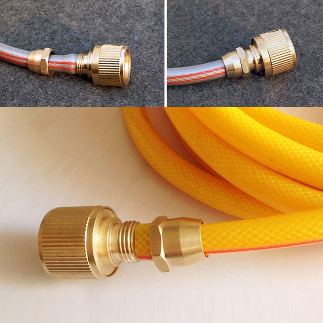 Anleijur Adapter G 3/8 Außen Auf G 1/2 Innen – Für Wasserhahn-Schlauch, Inkl. Dichtung