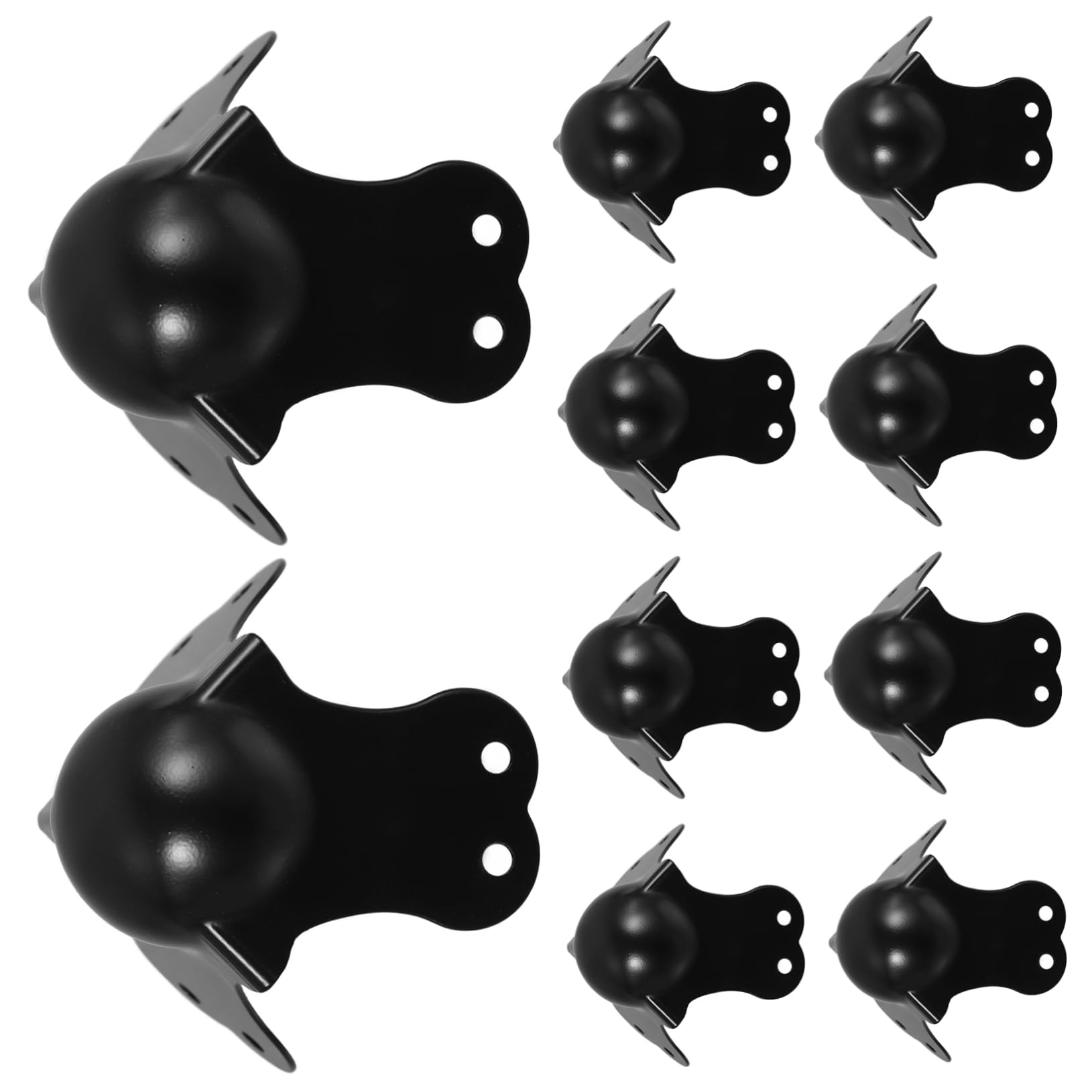 SOLUSTRE Ball Corner Edge Protectors for Cabinets Chrome Plating Multi-use for Flight Cases Stage Lighting Speaker Boxes