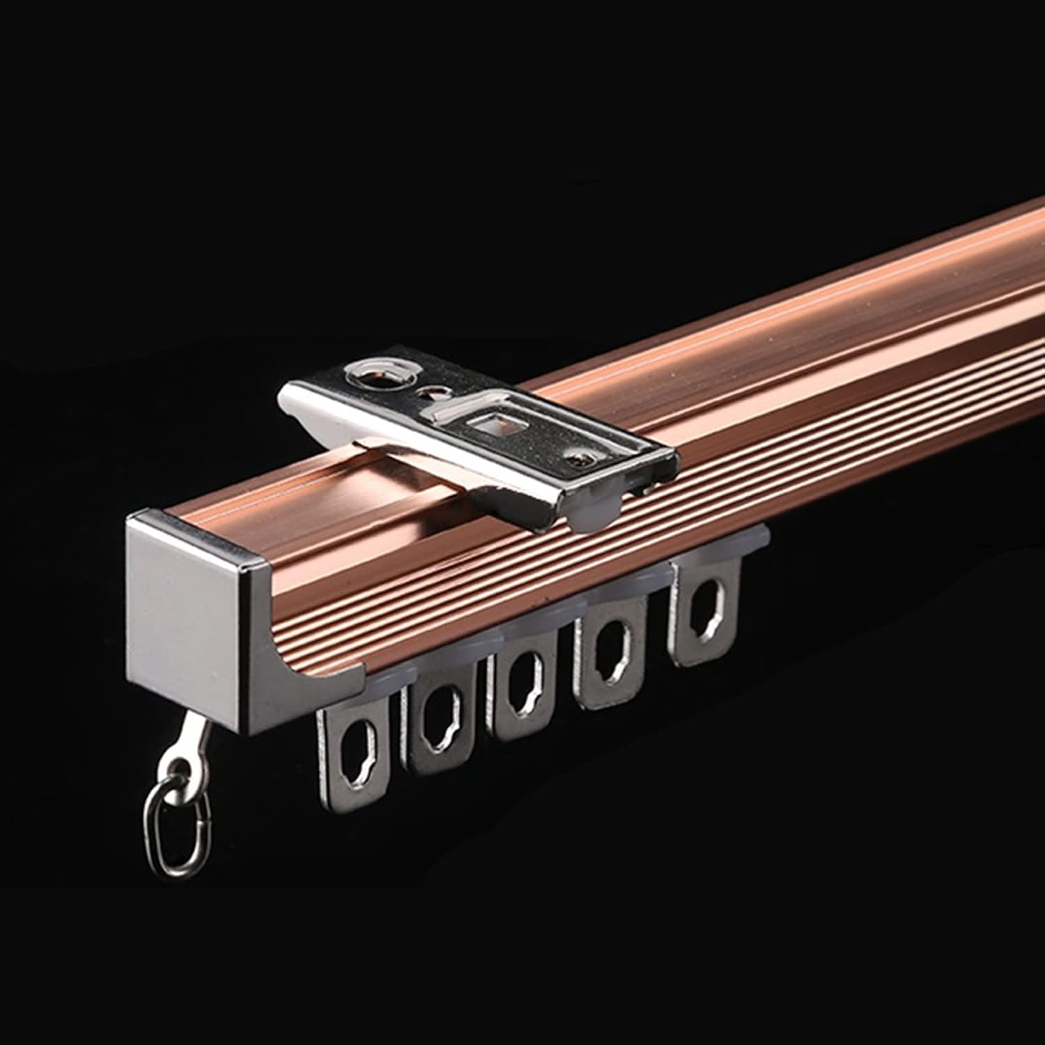 TENHIGH Curtain Single Tracks, Aluminium Ceiling Mounted Curtain