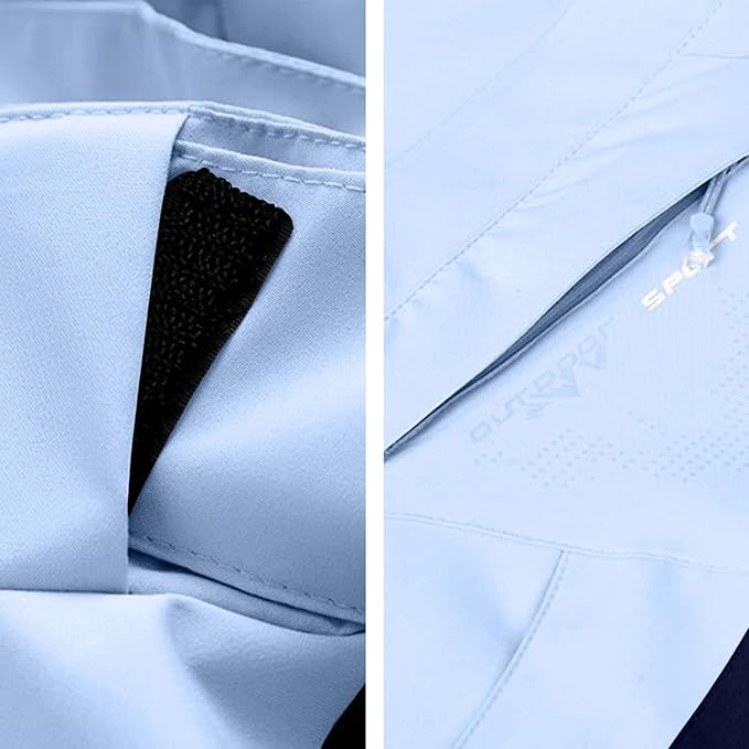 Chaqueta impermeable ligera para hombre con capucha miniatura 8