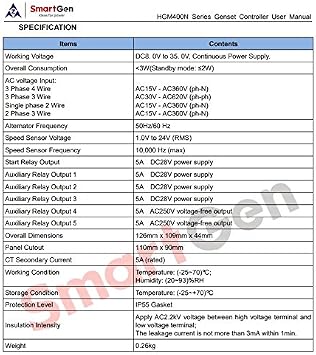 SMARTGEN HGM420N Automatic Start Generator Controller (AMF)