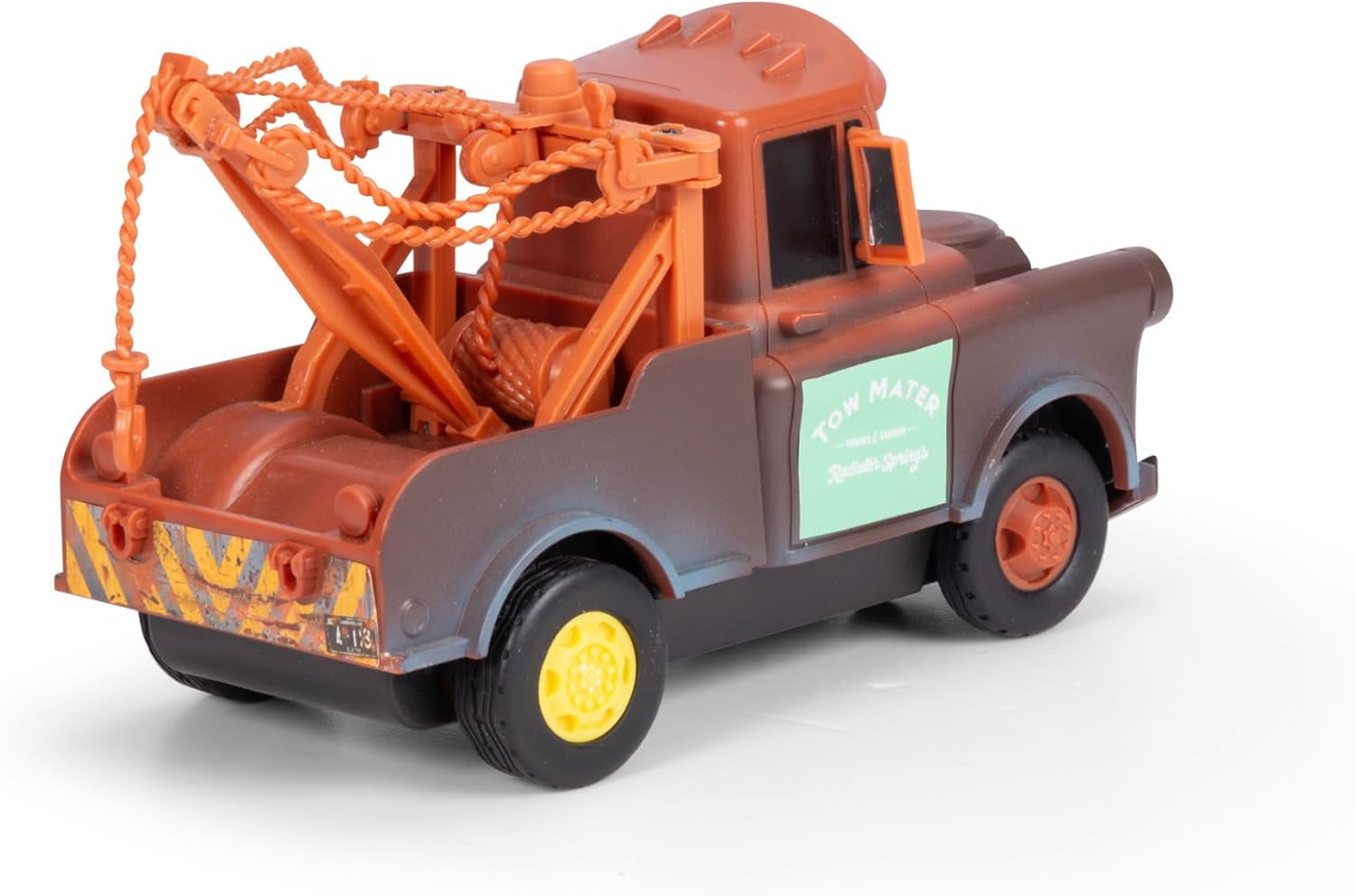 Arka view of Jada Toys Disney Pixar Cars RC Tow Mater Vehicle