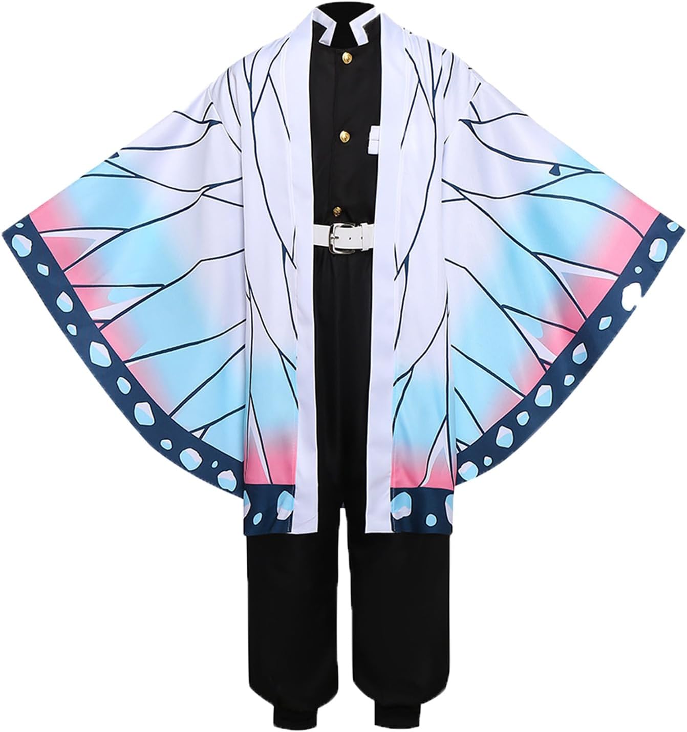 Adult Kocho Full Set Cosplay Costume Kochou Hasira Cosplay Gradient Pattern Kimono Outfit Uniform for Halloween Party