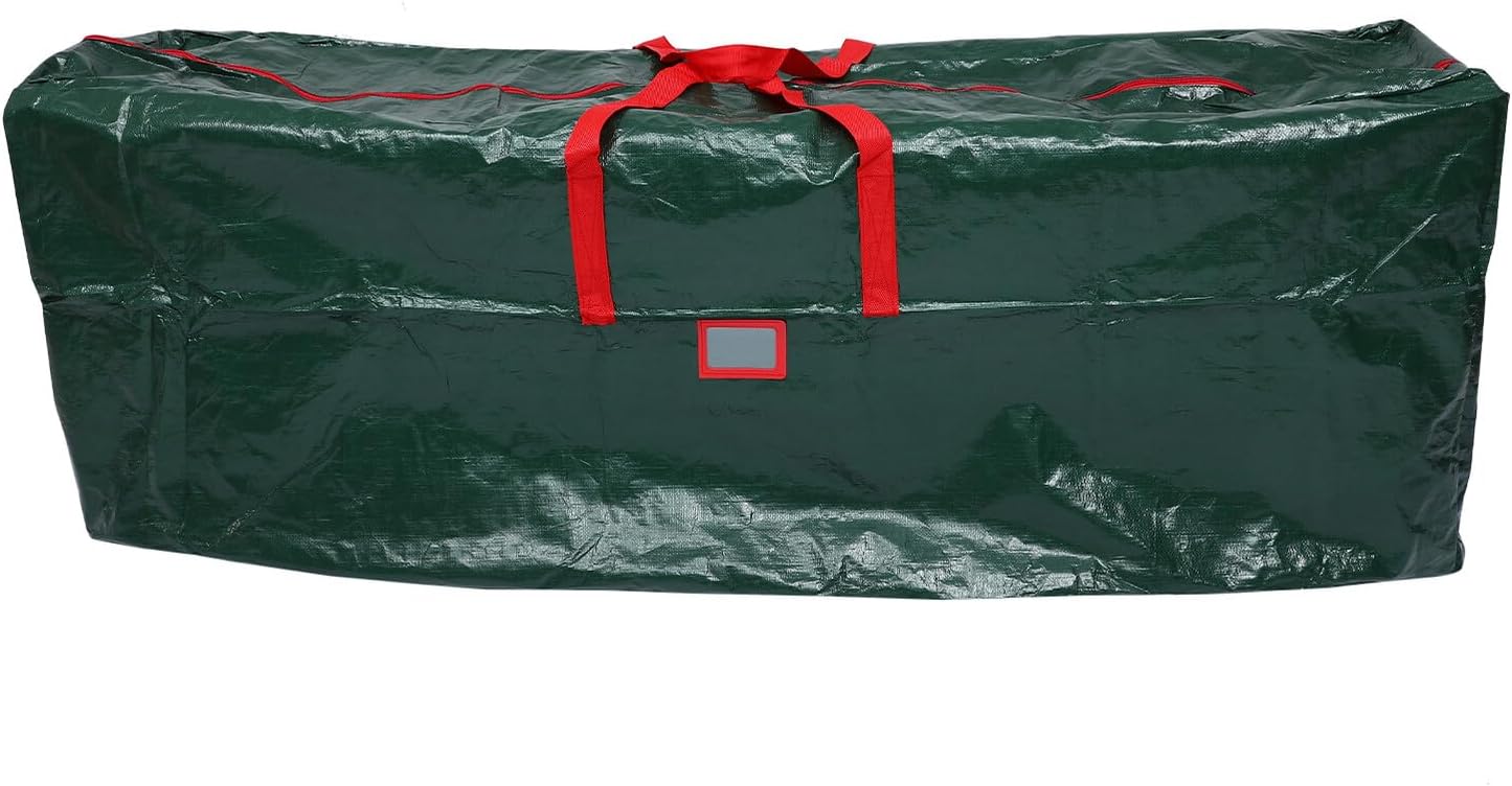 Christmas Tree Storage Bag 165cm Green Xmas Organizer Pouch Dustproof Sealed Container for Artificial Tree Holiday Décor Storage