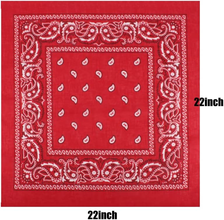 Tergy 16-30 Pieces Unisex Paisley Bandanas Bulk Multi-Purpose Headband Cowboy Head Wrap Scarf for Women Men Boys Girls - Image 2