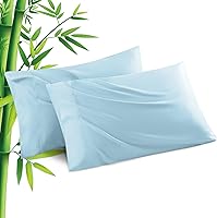 Vista 1 de Fundas de Almohada Tamaño Estándar Paquete de 2, Fundas de Almohada de Viscosa Refrescante con Cierre de Sobre, Fundas de Almohada Frescas