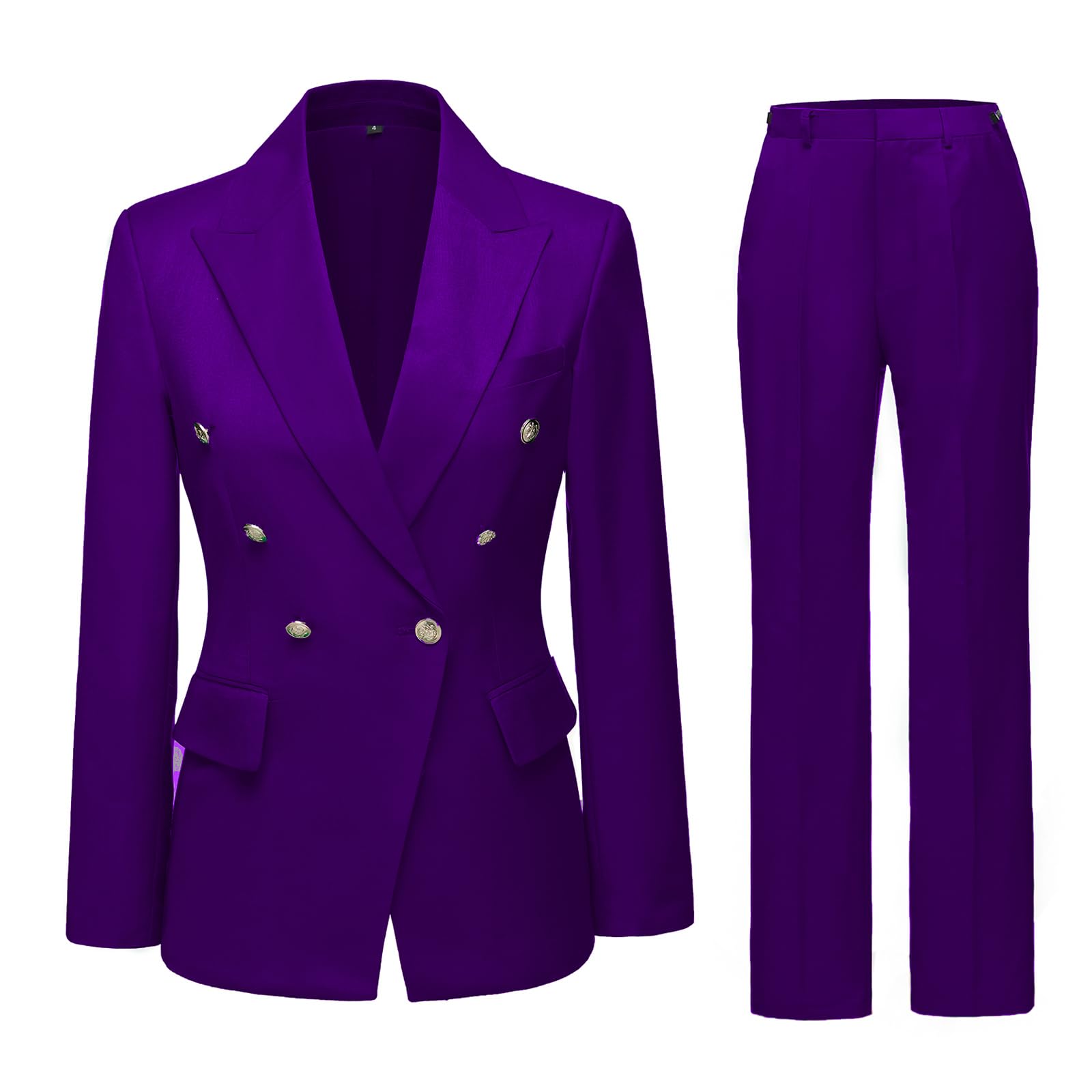 Work Pants Suit for Women 2 Piece Suits Set Business Office Blazer Jacket Long Sleeve Pant Suit Set