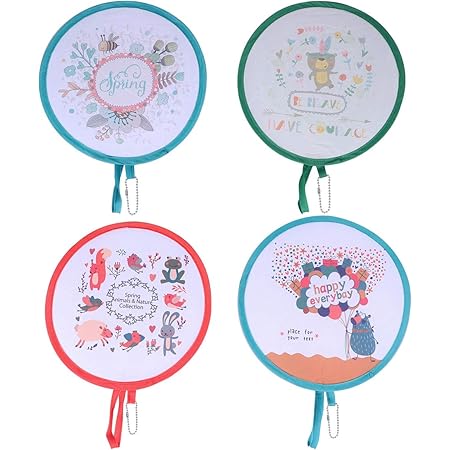 Amazon Co Jp Bestoyard うちわ 団扇 折りたたみ 丸型 和風 ミニ かわいい コンパクト 携帯便利 運動会 お祭り 花火大会 旅行 イベント対応 4枚セット ホーム キッチン