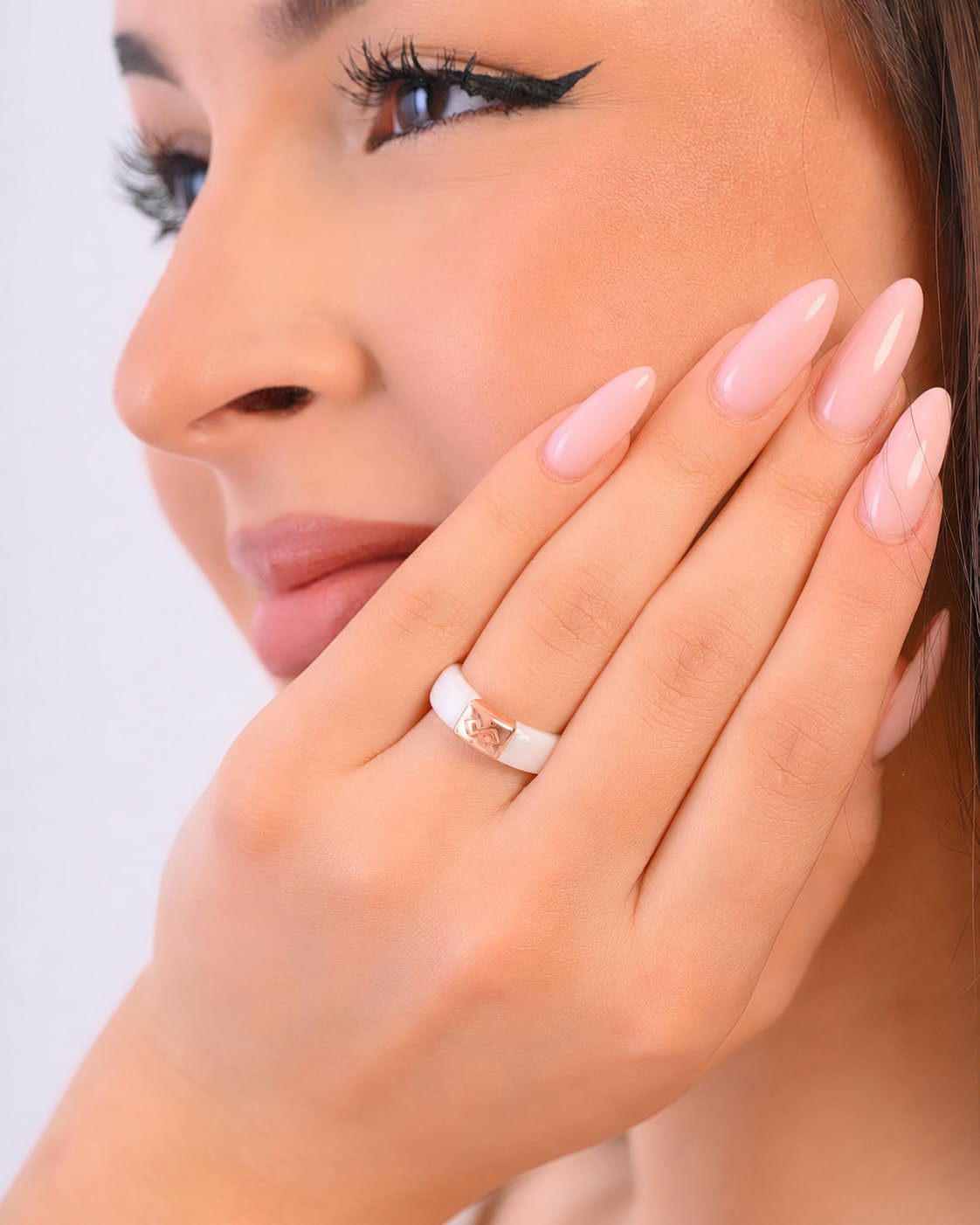 Rinfit Silicone Rings for Women 6mm Wide & Men 7mm Wide, 2mm Thick - Silicone Wedding Bands- Infinity Ring with Metal Plate - Patented Design