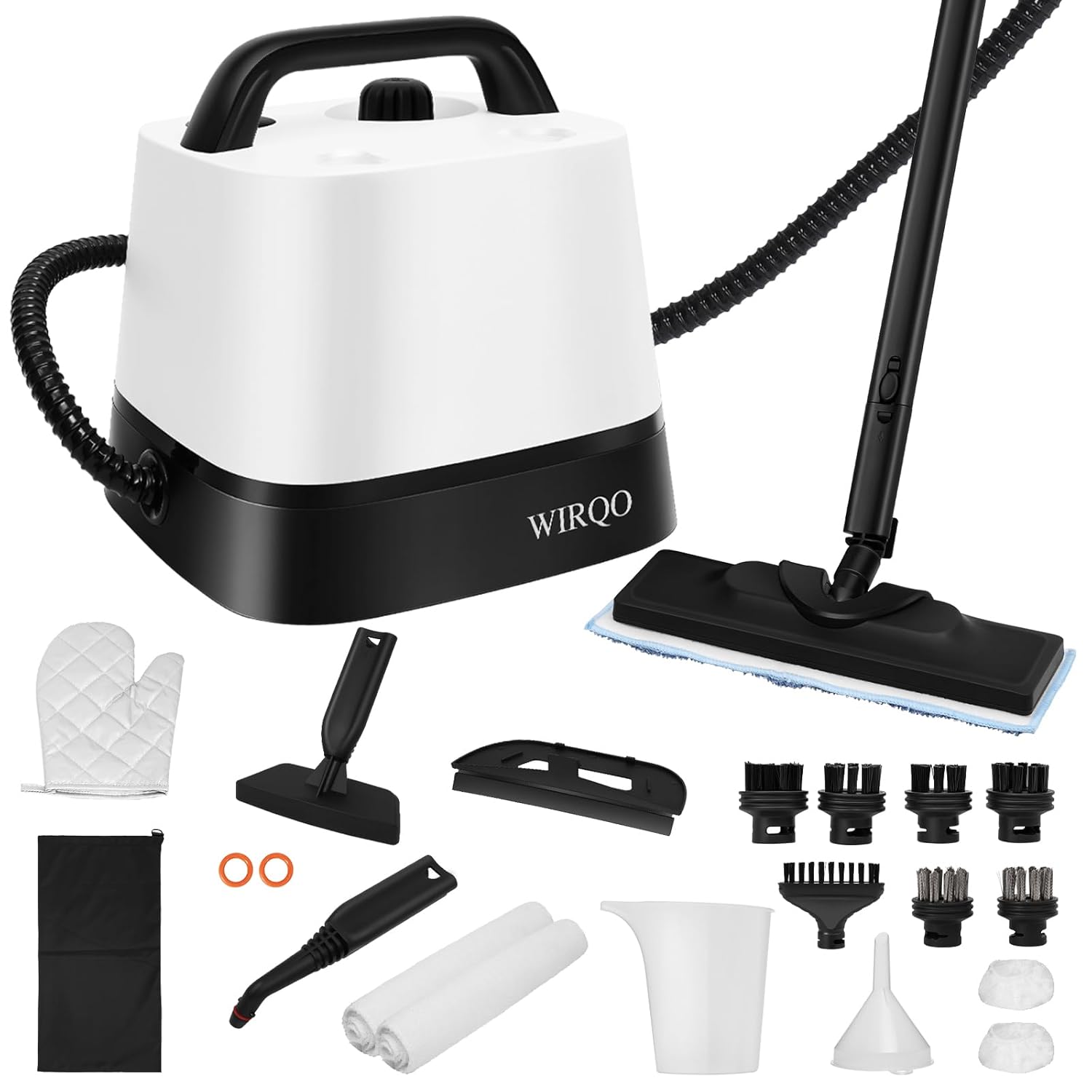 Steam Cleaner with 24-Piece Attachments Multipurpose Steamer Mop for Home Floor Car Grout Tile Furniture Carpet Couch Window