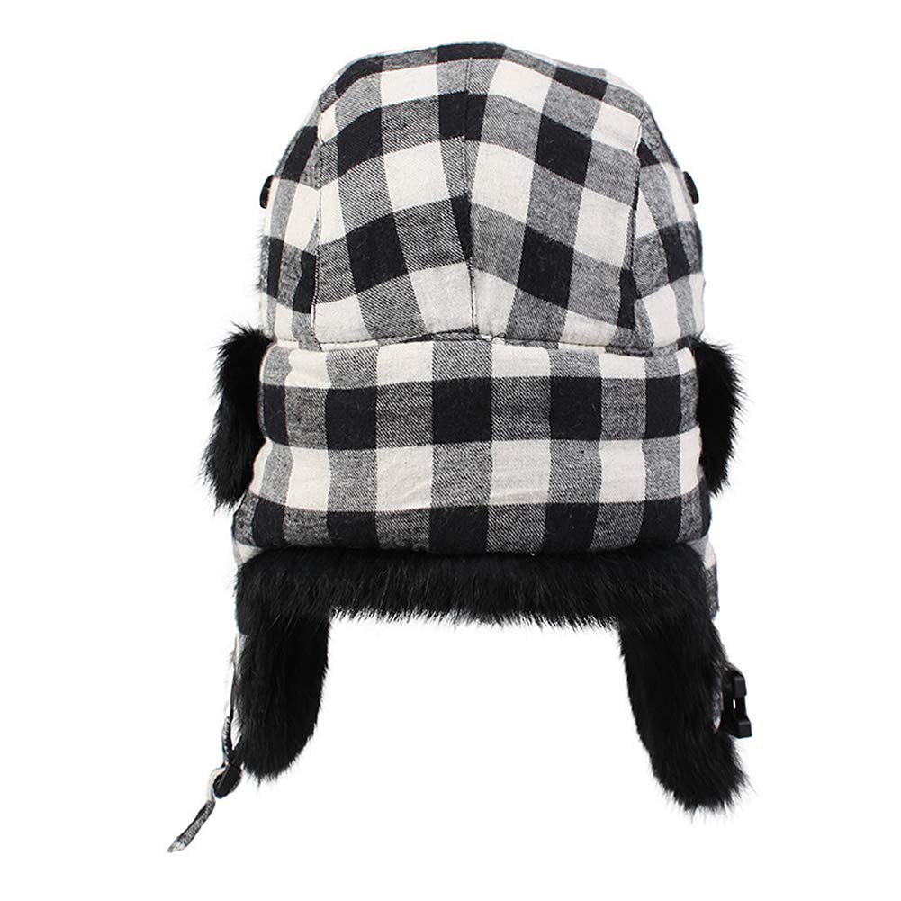 DongBao Berretto di Pelliccia Cappello Russo con Pelliccia Unisex Cappelli Aviatore Inverno Caldo