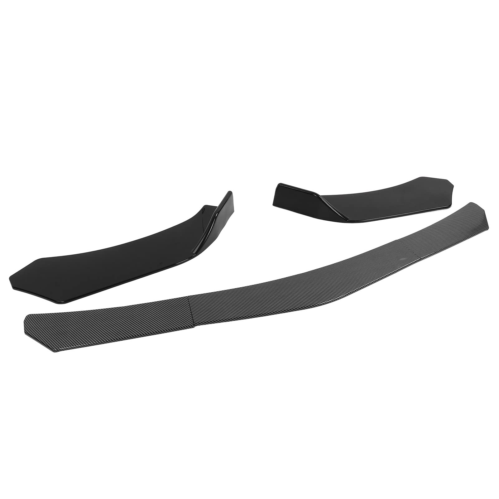 5 Sztuk Dyfuzor Przedniego Zderzaka, KIMISS Przedni Spojler Zderzaka Body Kit Lip Splitter Spoiler Dyfuzor Canard Protector Odporny na Uderzenia Odporny na Zarysowania Uniwersalny do Samochodu