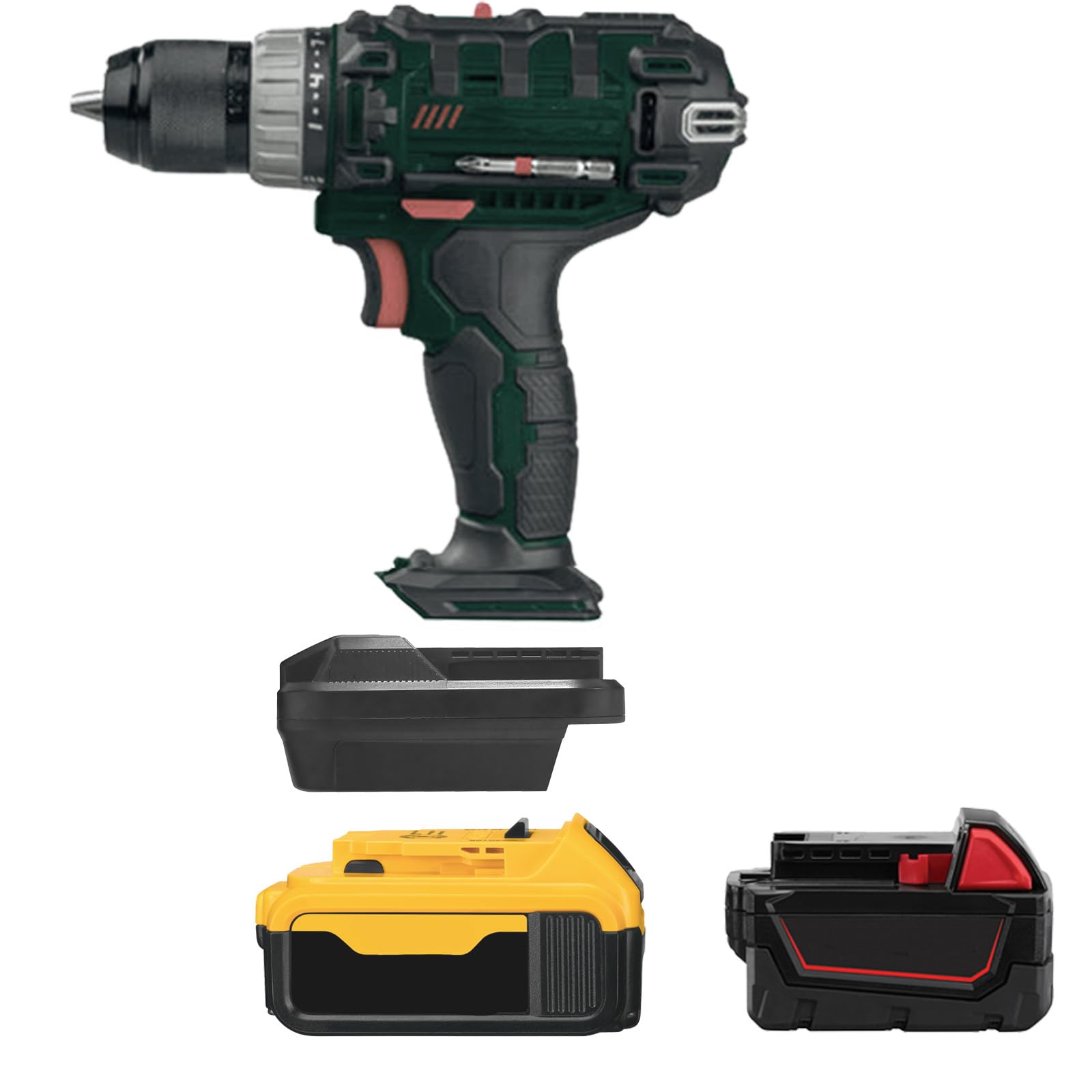 Adaptateur de batterie pour Milwaukee 18 V pour Dewalt 20 V Convert vers batterie Parkside 20 V
