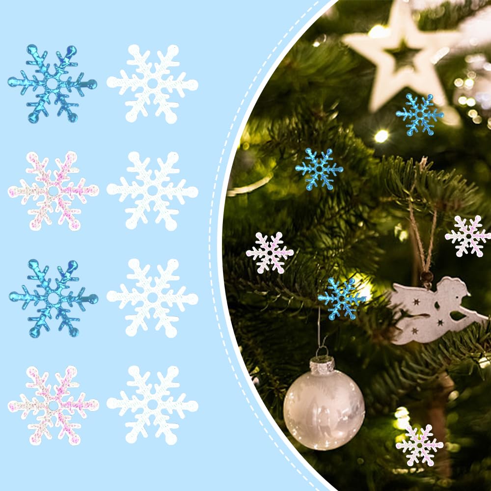 600 Stück Weihnachts-Schneeflocken-Konfetti – Papierstreudeko Für Winter- & Frozen-Partys, Tischdeko