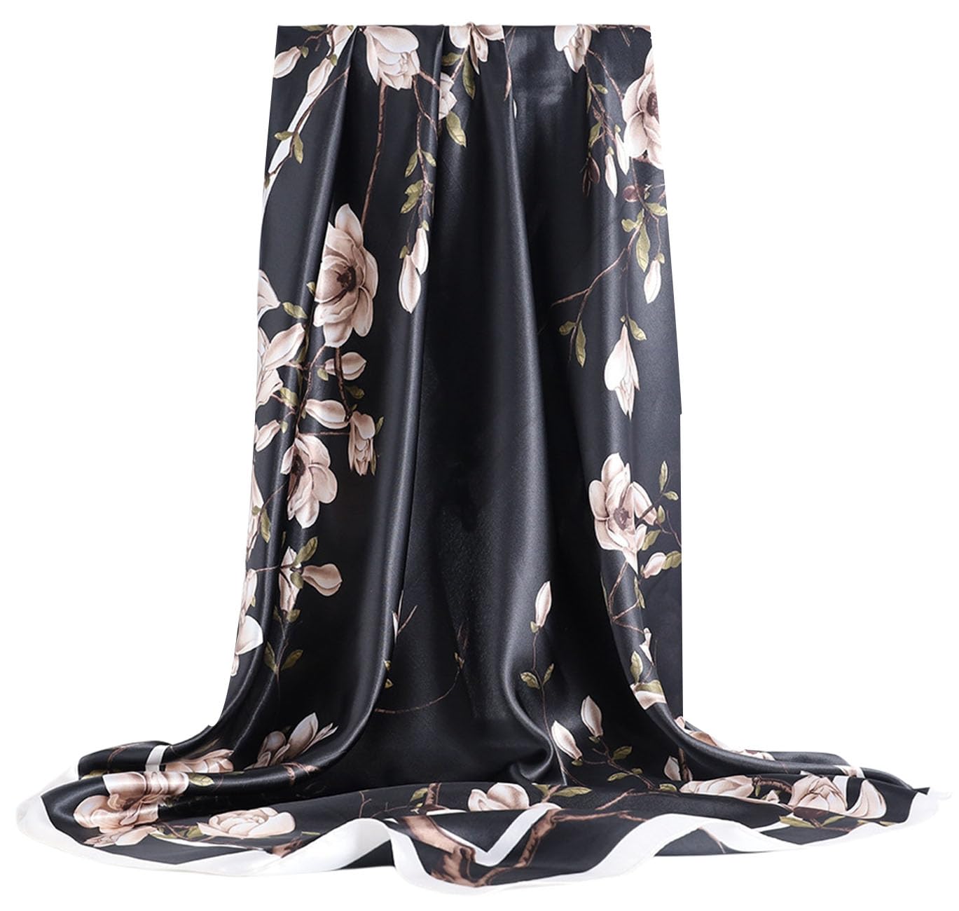 TraziewellHeadscarf 90x90cm Large Satin Square Scarves for Women Silky Like Head Scarf Bandanas Hair Scarf Neck Scarf Sleeping Wraps