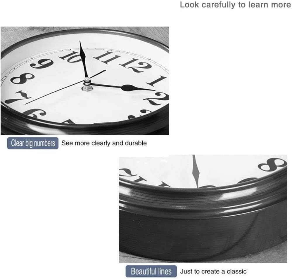 Mantle Desk Clock, Mute,Desk Decoration Clock Living Room Mantel Clock Office Mantel Clocks-D (B)